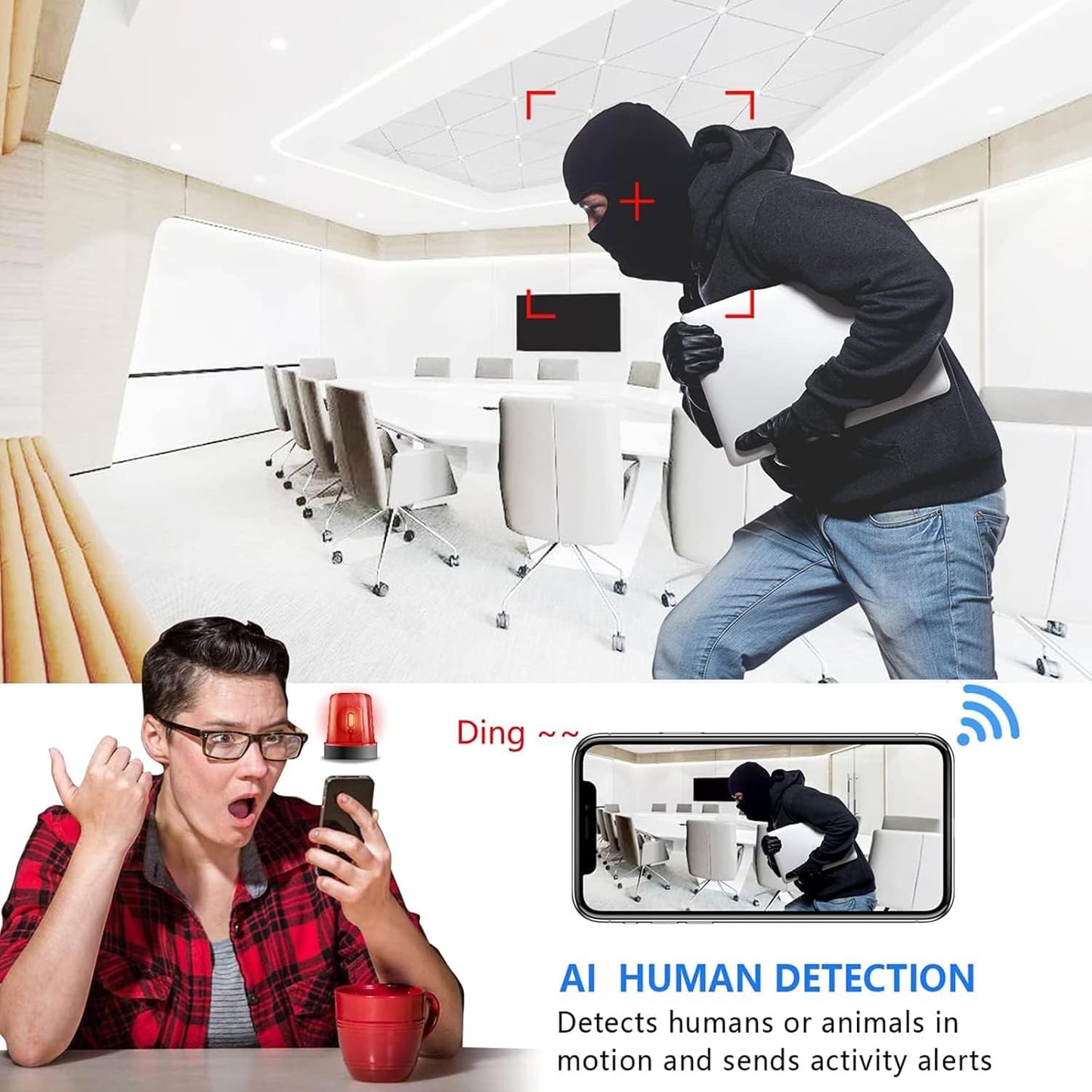 Mini Cámara XD WiFi 1080P con Visión Nocturna y Detección de Movimiento – Seguridad para Hogar y Negocio en Costa Rica