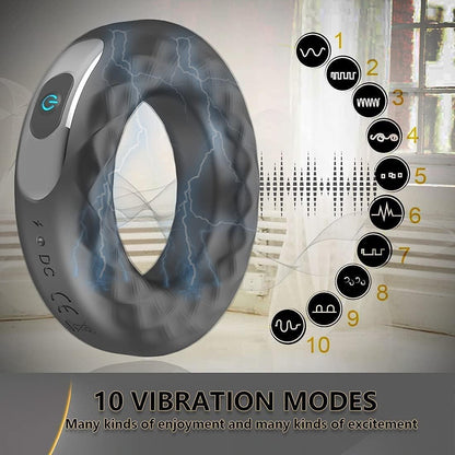 Anillo Vibrador con Control – 10 Modos de Vibración ✦ Bajo pedido