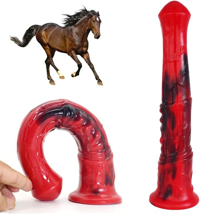 Dildo Inserción 27cm XXL Caballo con Copa Succión ✦ Bajo pedido