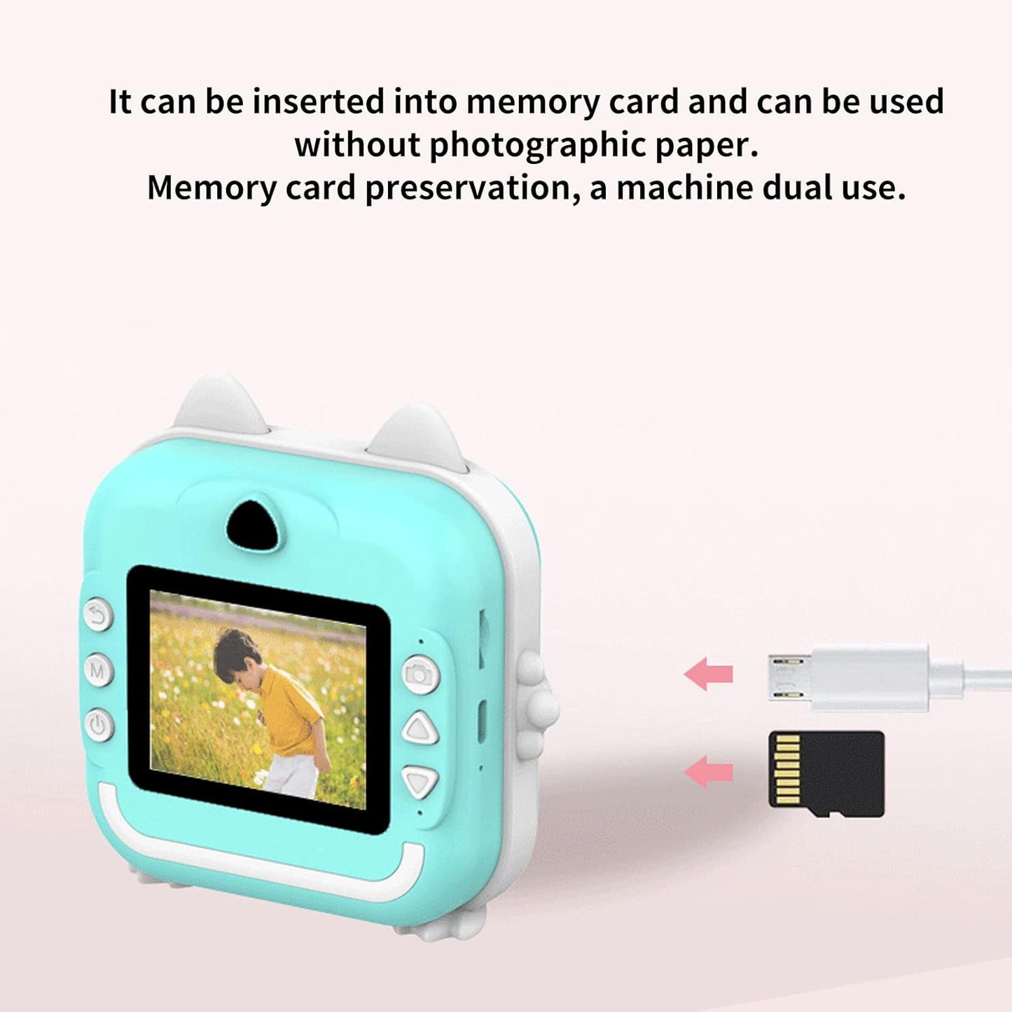 Cámara infantil con impresión instantánea y video HD *Bajo Pedido*