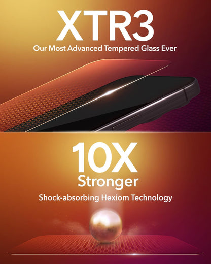 Temperado iPhone 11, 12, 12Pro, 13, 13 Pro, 14, 14 Pro, 15, 15 Pro con Filtro de Luz Azul y 10x más fuerte, resistente a arañazos y manchas - Zagg