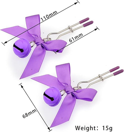 Set Cosplay Erótico Zorra Gatita - Pinzas Pezoneras, Plug Cola (Talla S), Choker Corazón y Orejas ✦ Bajo pedido