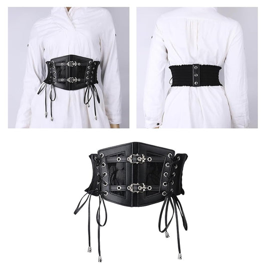 Corset Gótico (Unitalla Ajustable Elástico) ✦ Bajo pedido
