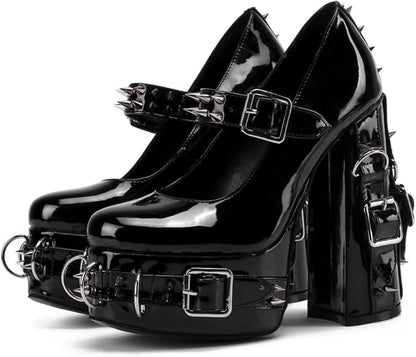 Tacones Góticos Estilo Y2K Emo Grunge Doll (39 a la 44) ✦ Bajo pedido