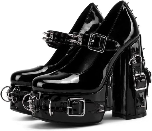 Tacones Góticos Estilo Y2K Emo Grunge Doll (39 a la 44) ✦ Bajo pedido