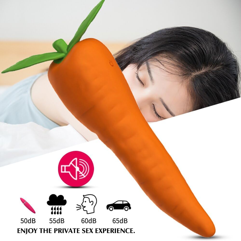 Vibrador Diseño Zanahoria (Introducible 15.5cm) – Estimulador Punto G ✦ Bajo pedido