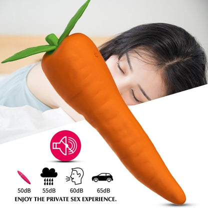 Vibrador Diseño Zanahoria (Introducible 15.5cm) – Estimulador Punto G ✦ Bajo pedido