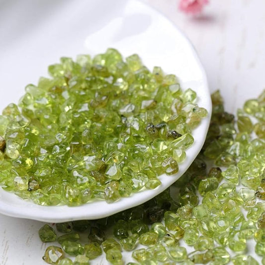 IMALY Piedras pulidas de peridoto pulido con cristal curativo triturado, piedras de forma irregular para el hogar, piedras decorativas para el hogar, jarrones, plantas, suculentas