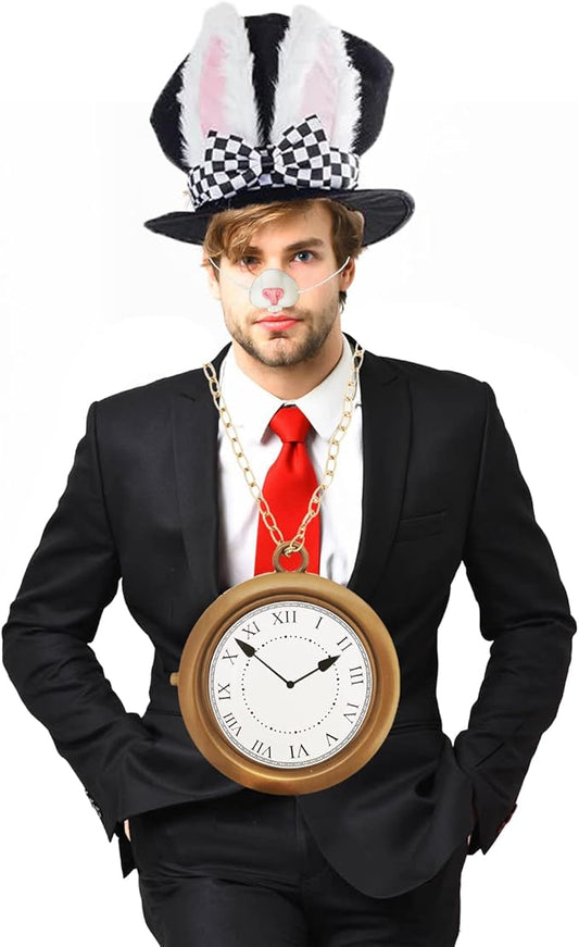 Disfraz Adulto – Alicia en el País de las Maravillas - Accesorios Conejo (4 PCZ) ✦ Bajo pedido