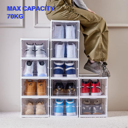 Zapatera plegable de 6 niveles con puertas transparentes ✦ Bajo pedido