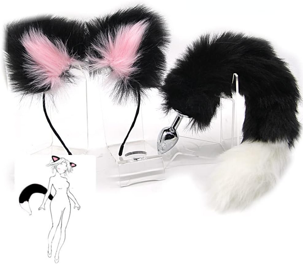 Set Cola de Zorro con Plug Anal (Talla M) y Orejas Peludas – Accesorios Cosplay Erótico | Juguete Sexual para Parejas Costa Rica ✦ Bajo pedido