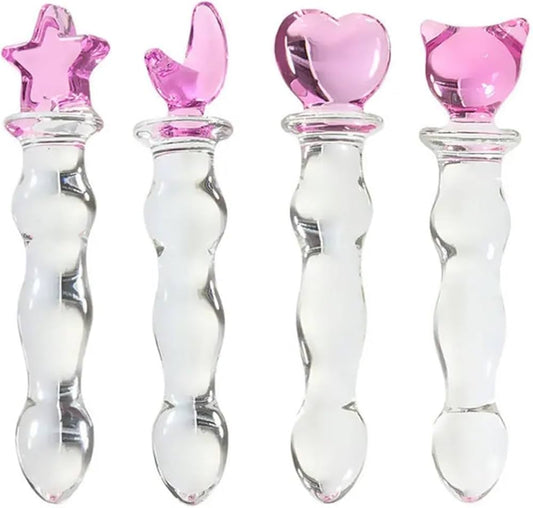 Dildo Inserción 16cm Premium de Cristal, Experiencia de Lujo y Sensación Fría/Caliente - 4 Estilos ✦ Bajo pedido
