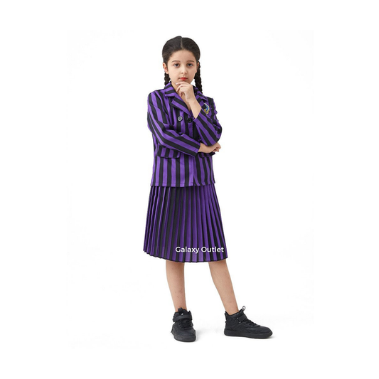 Disfraz Infantil – Merlina Morado ✦ Bajo pedido
