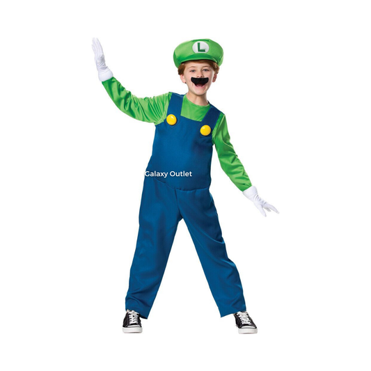 Disfraz Infantil – Mario Bros - Luigi ✦ Bajo pedido