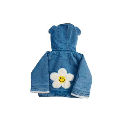 Chaqueta de Mezclilla con Capucha para Niña | Abrigo Denim con Forro Afelpado (2 colores) | ✦ Bajo pedido