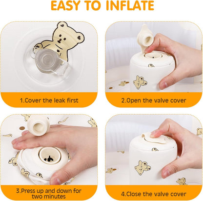 Asiento inflable para bebé de 3 meses en adelante