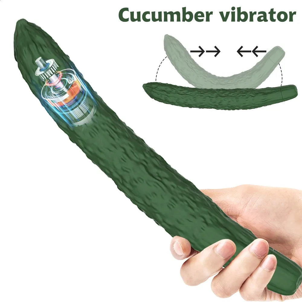 Vibrador Diseño Pepino (Introducible 18cm) – Estimulador Punto G ✦ Bajo pedido