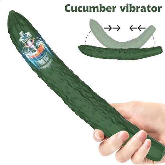Vibrador Diseño Pepino (Introducible 18cm) – Estimulador Punto G ✦ Bajo pedido