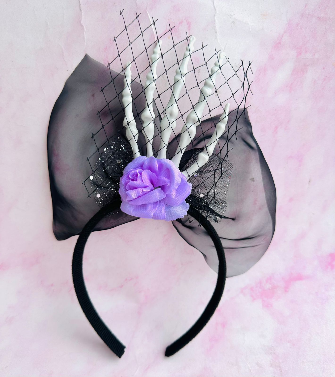 Diadema Catrina Adulto - Rosa, Morado ✦ Bajo pedido