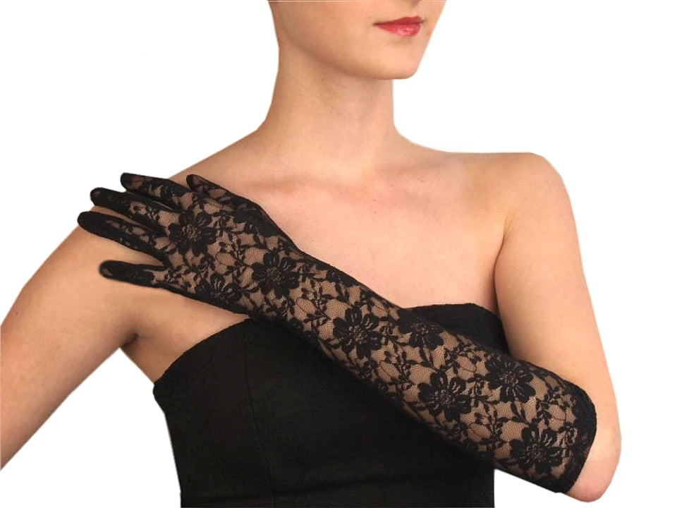 Guantes Largos Encaje (Unitalla) ✦ Bajo pedido