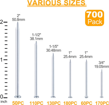 700 Clavos de Hardware para Colgar Cuadros KURUI