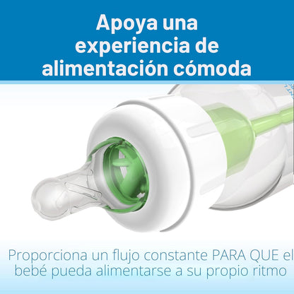 Set de 4 Biberones Estrechos Anti Cólicos Dr Brown's 4oz, Tetina Nivel  - 0m+