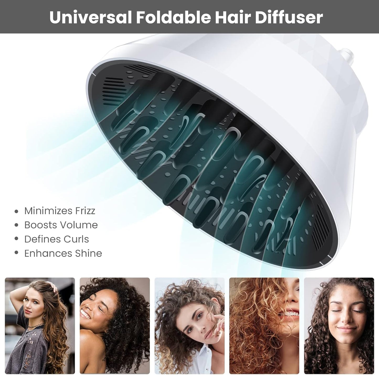 Accesorio Universal para Secadora - Difusor para Secado de Rizos