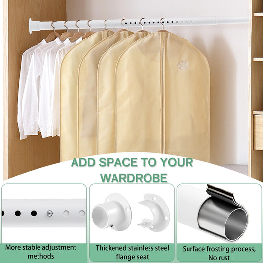 Barra para Colgar Ajustable Multiusos (Blanco)