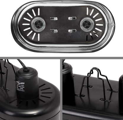 Lámpara Domo Doble para Reptiles - Reptizoo *Caja dañada