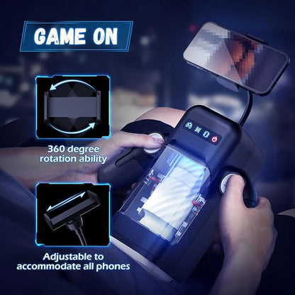 Masturbador Masculino Automático AMOVIBE con Calefacción y 10 Modos de Empuje y Vibración ✦ Bajo pedido