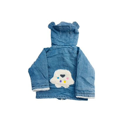 Chaqueta de Mezclilla con Capucha para Niña | Abrigo Denim con Forro Afelpado (2 colores) | ✦ Bajo pedido