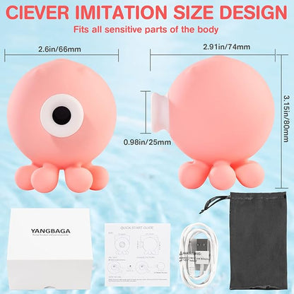 OCTOPI - Succionador de Clítoris en Forma de Pulpo, 10 Modos de Succión Silicona Médica Impermeable IPX7 ✦ Bajo pedido