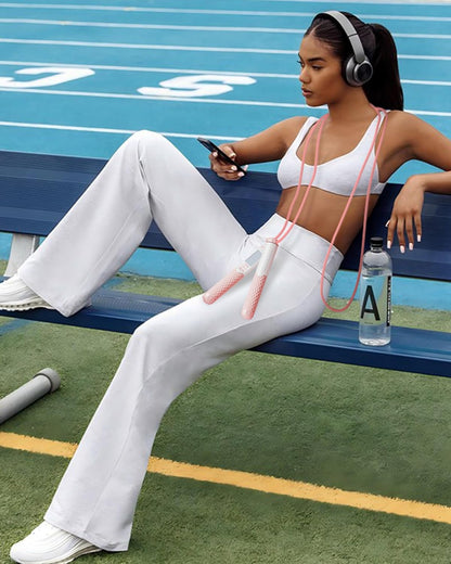 Cuerda de Saltar Inteligente noNogo – 2 en 1: Cuerda Clásica + Modo Inalámbrico con Contador (Re‑recargable, Ajustable)