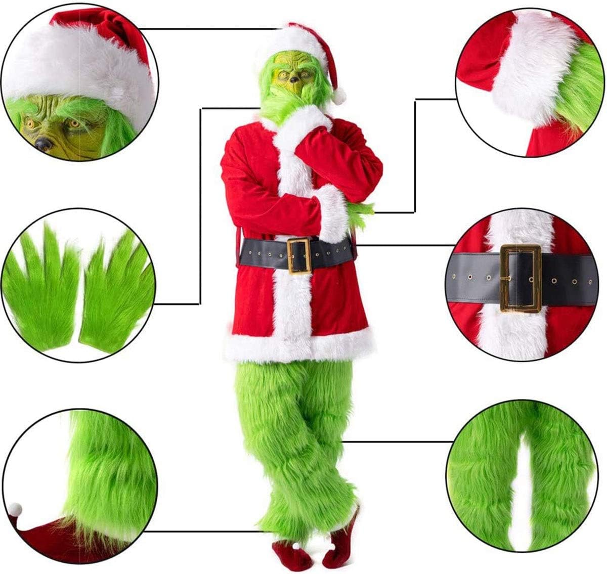 Disfraz Grinch Adulto (M,L,XL) ✦ Bajo pedido