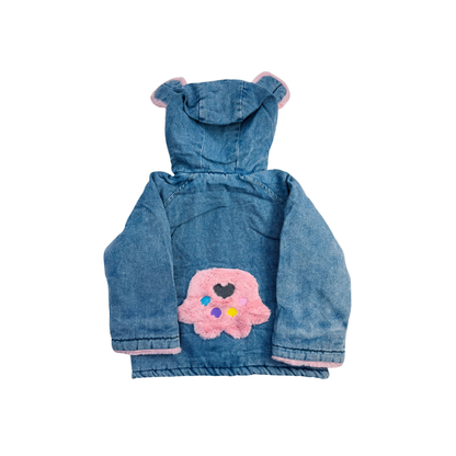 Chaqueta de Mezclilla con Capucha para Niña | Abrigo Denim con Forro Afelpado (2 colores) | ✦ Bajo pedido