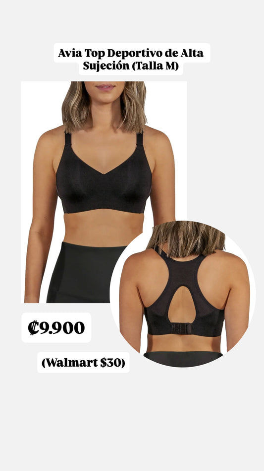 Top Deportivo Avia (Talla M) - Negro