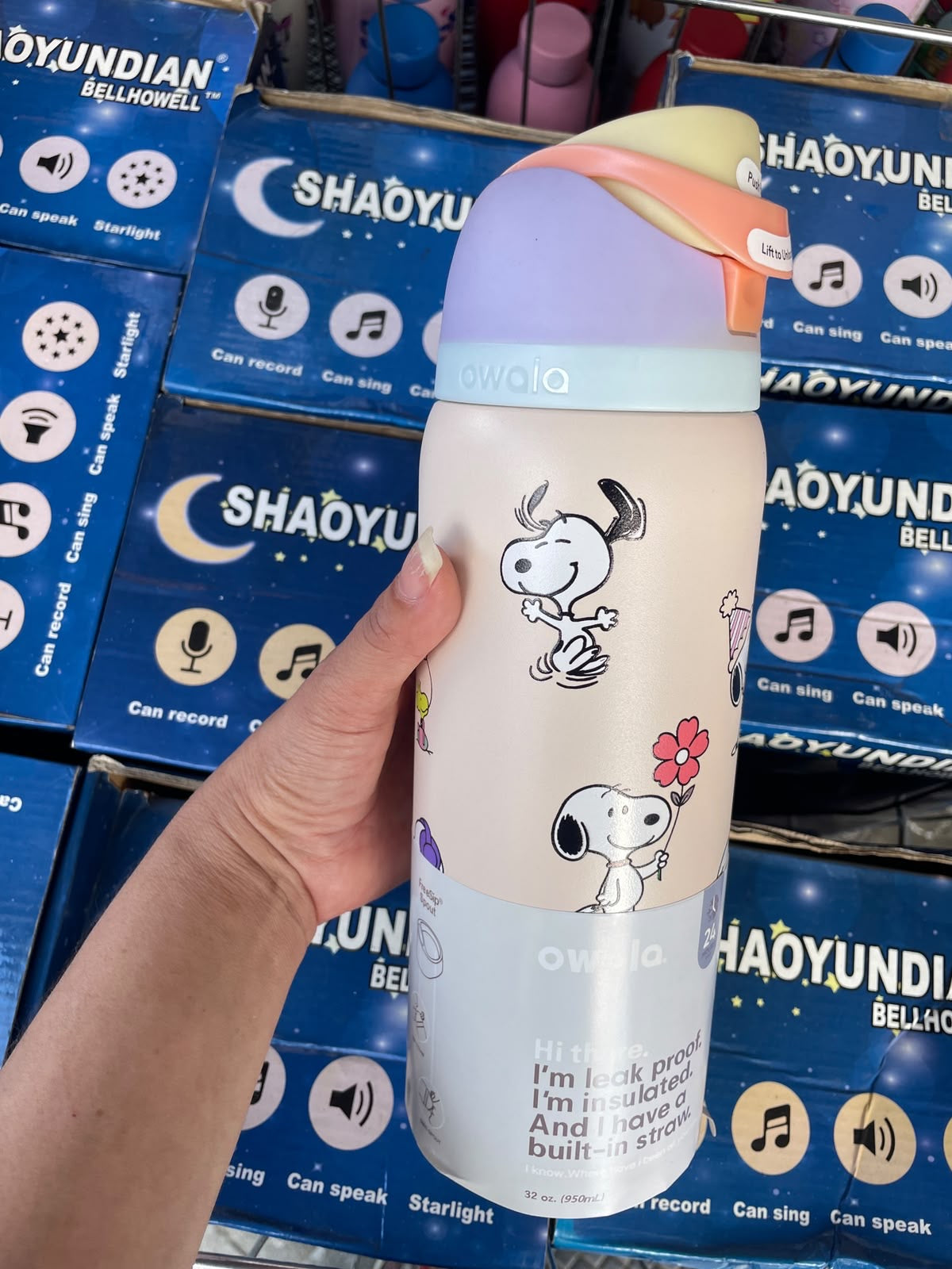 Botella Owala Freesip 32oz (950ml) - Snoopy