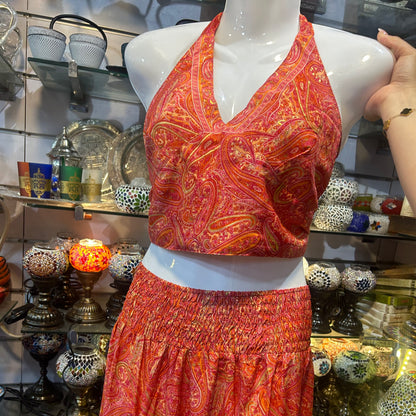 Top Seda Árabe - Rosa Salmón