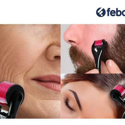 Dermaroller Rodillo de 540 Microagujas (0.5mm) — Estimula colágeno, crecimiento capilar y regeneración de la piel