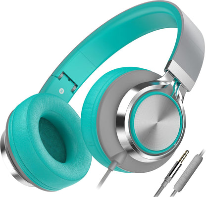 Audífonos C8 - Ailihen (Turquesa/Gris)