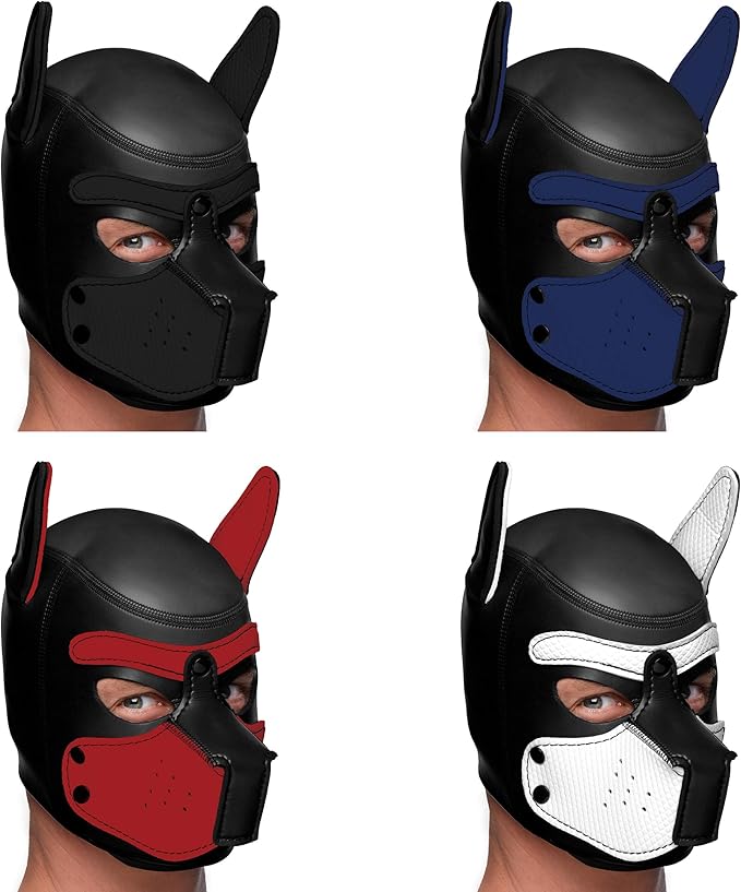 Capucha Canina de Neopreno – Accesorio de Roleplay Ajustable ✦ Bajo pedido