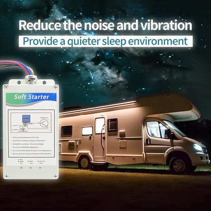 Dispositivo de Arranque Suave para Aire Acondicionado y Electrodomésticos | Protección Eléctrica 220V, Reduce Sobretensión, Fácil Instalación