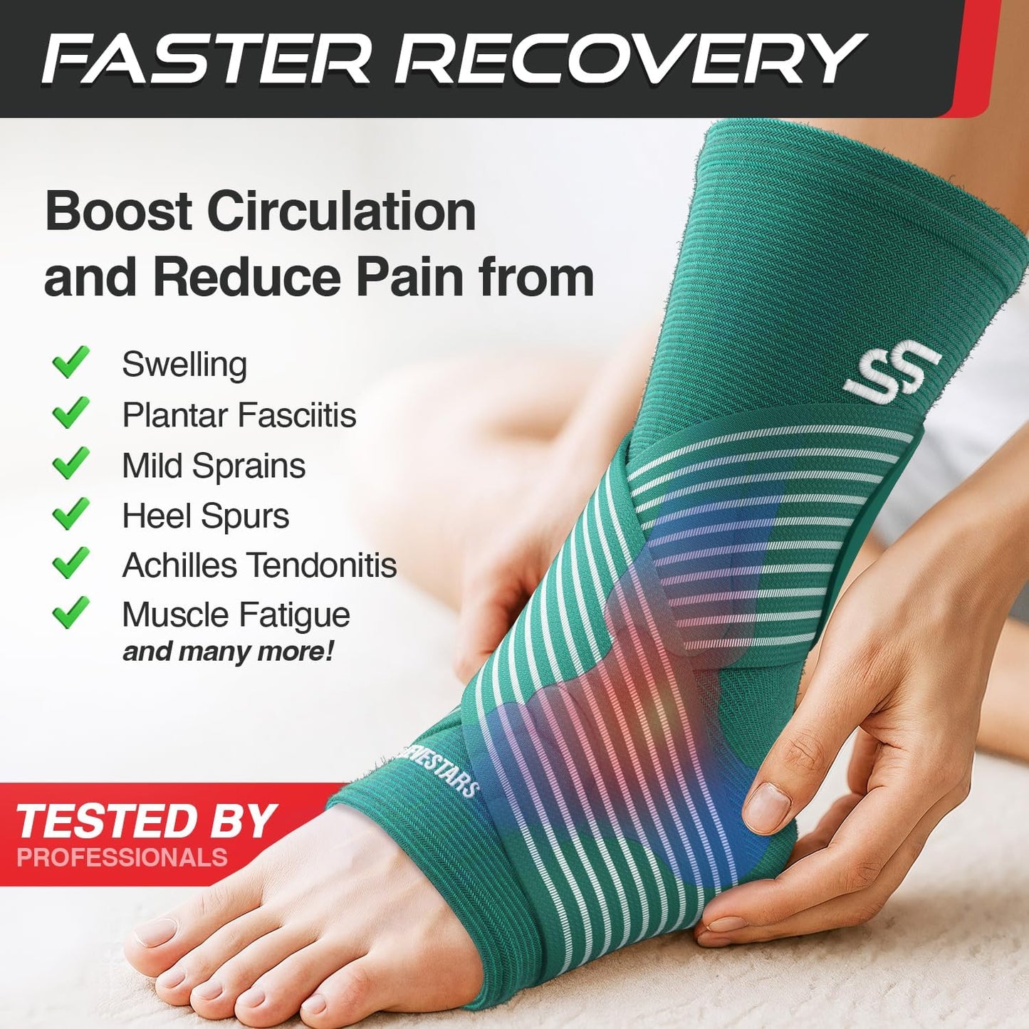 Manga de compresión Sleeve Stars para ligamentos y tendinitis – soporte, alivio y recuperación (Unidad)