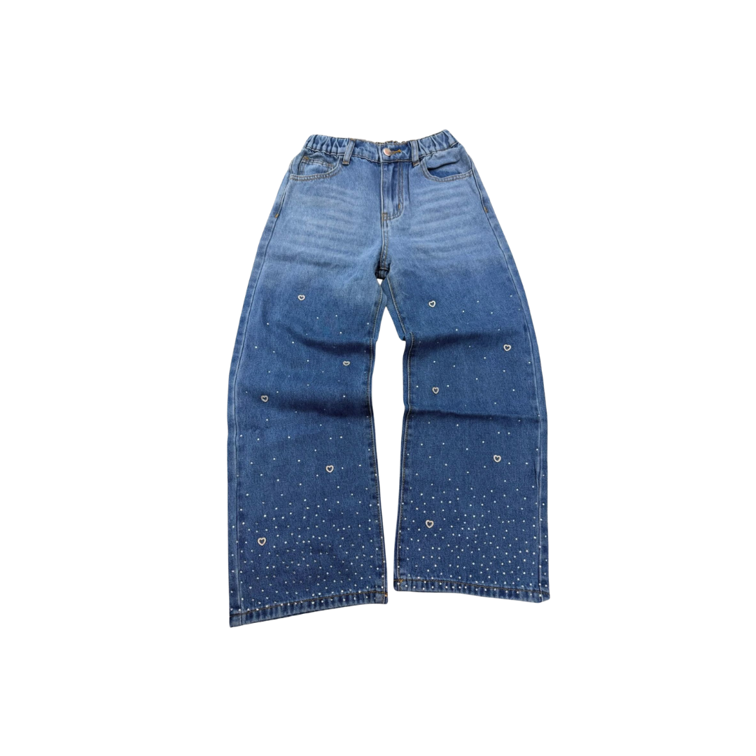 Jeans de mezclilla para Niña con brillitos | Outfit Infantil ✦ Bajo pedido