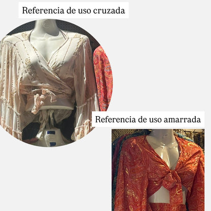 Top Doble Uso Seda Árabe - Turquesa