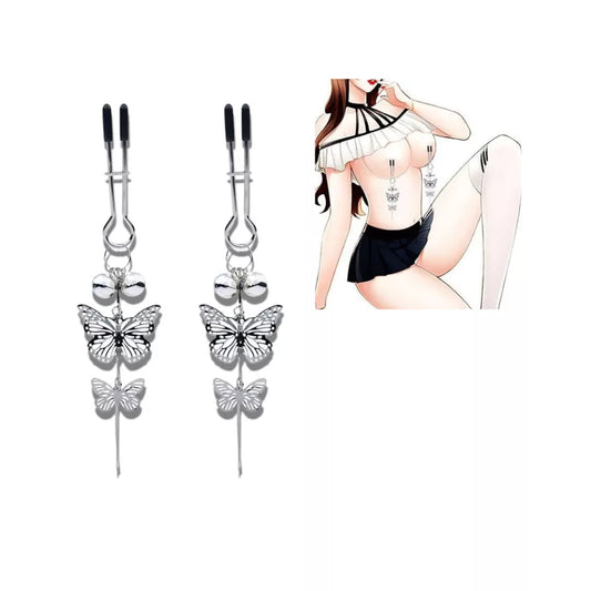 Pezoneras de Presión Ajustable, Pinzas para Pezones Ajustables Mariposa ✦ Bajo pedido