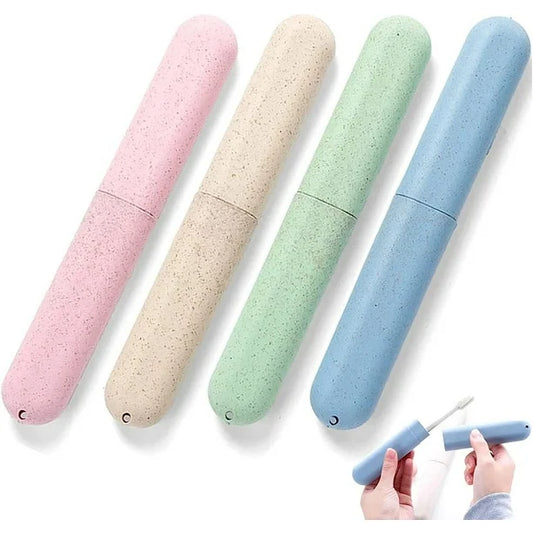 Set de 4 Estuches para Cepillos de Dientes para Viaje Portacepillo - Colores Variados