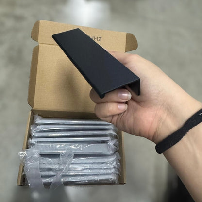 Set de 10 Maniguetas Manija Ocultas Tiradores Invisibles de Aluminio - Negras