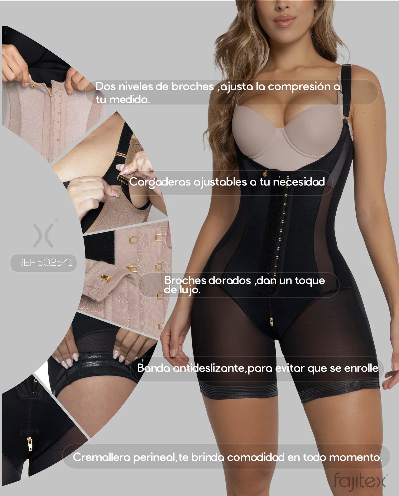 Faja Media Pierna 502541 Luxury - Compresión Fuerte (Cocoa) ✦ Bajo pedido