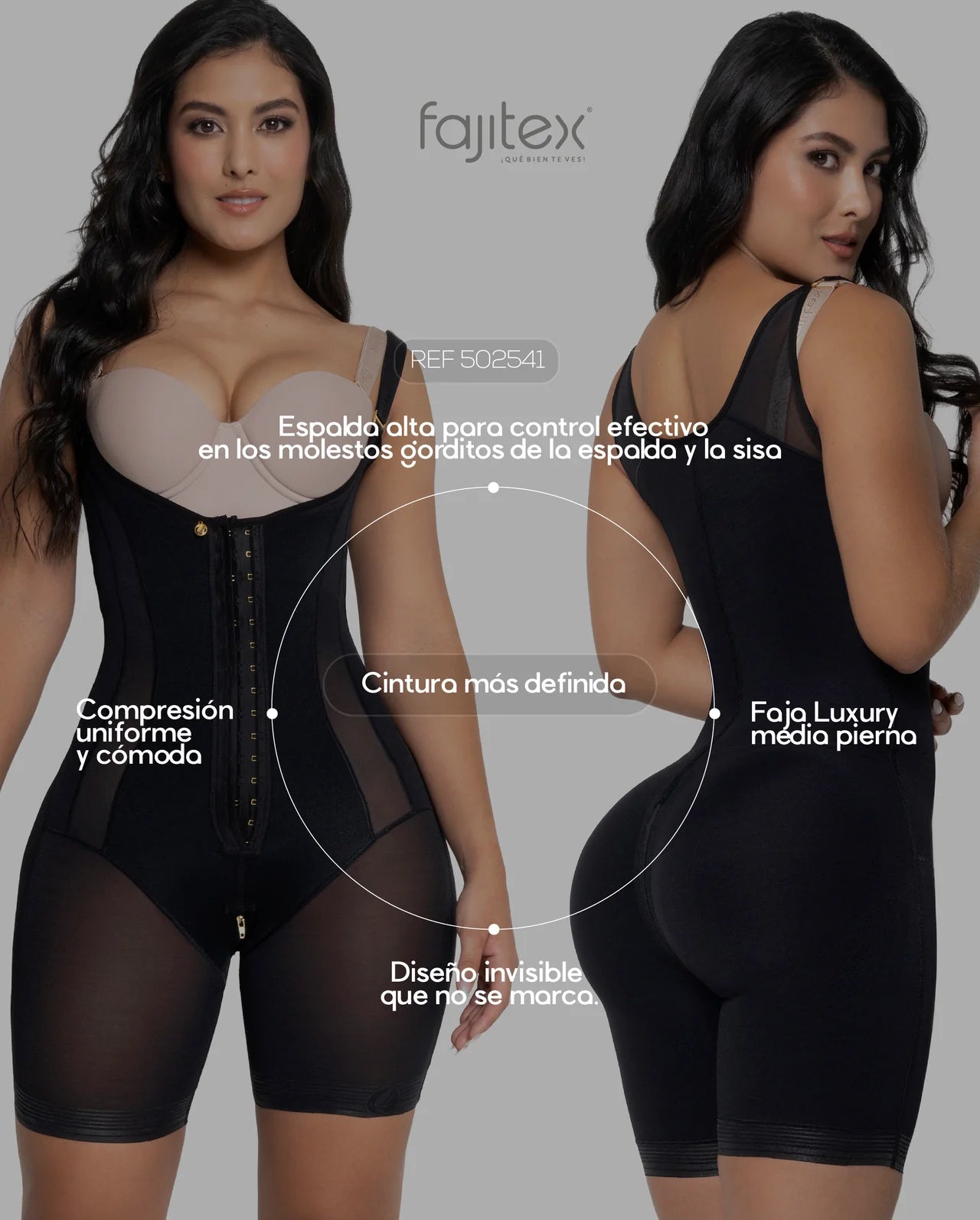 Faja Media Pierna 502541 Luxury - Compresión Fuerte (Cocoa) ✦ Bajo pedido